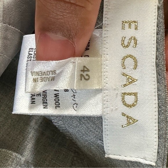 Escada Women’s Gray Dress Pants Size 42 - Picture 3 of 4